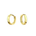 10mm Silver Huggie Earrings