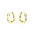 11mm Silver Huggie Earrings