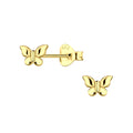 Silver Butterfly Stud Earrings