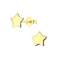 Silver Star Stud Earrings