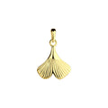 Silver Ginkgo Leaf Pendant