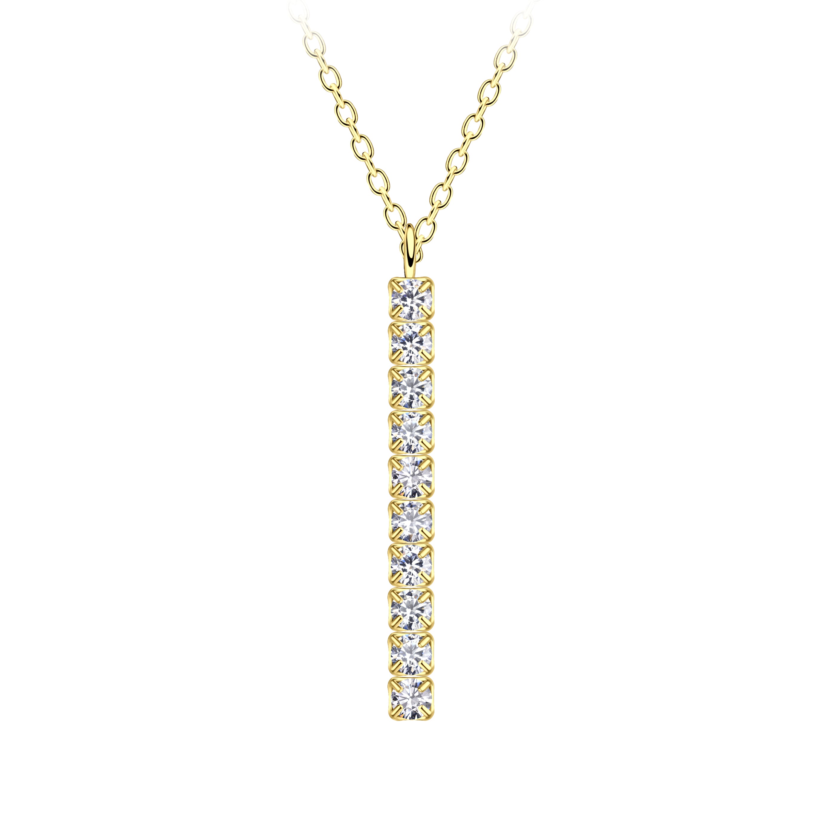 Silver Tennis Bar Necklace