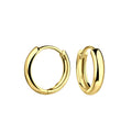 13mm Silver Huggie Earrings