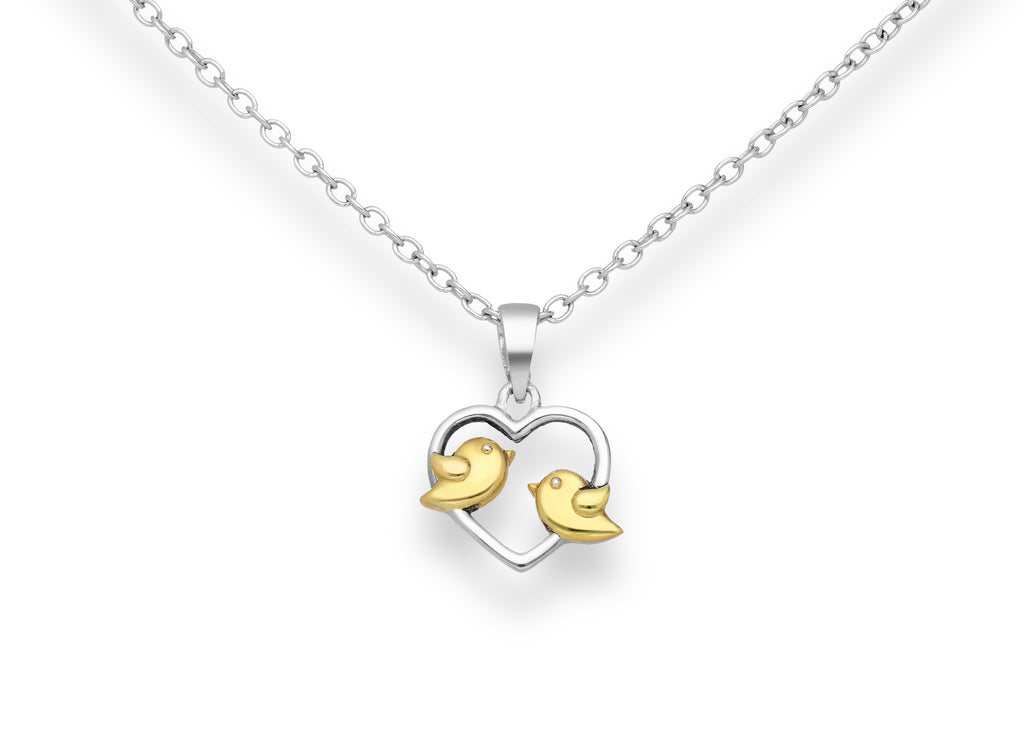 925 Sterling Silver Oxidized Heart Pendant