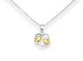 925 Sterling Silver Oxidized Heart Pendant