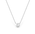 925 Sterling Silver Solitaire Necklace