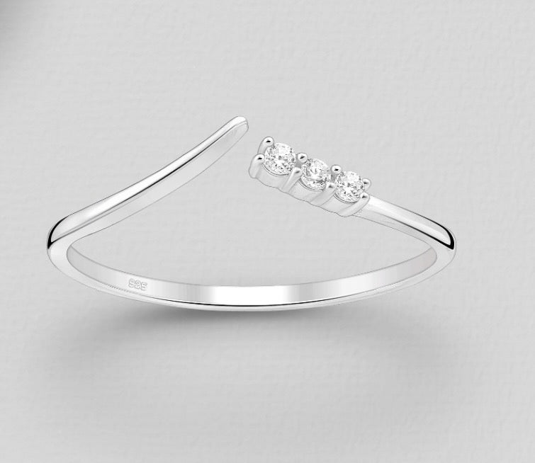 925 Sterling Silver Adjustable Ring