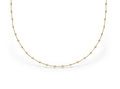 925 Sterling Silver 1 mm Golden Choker