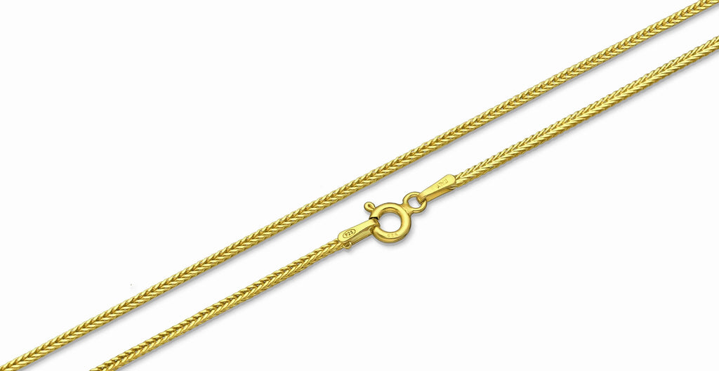 925 Sterling Silver Spiga Golden Chain