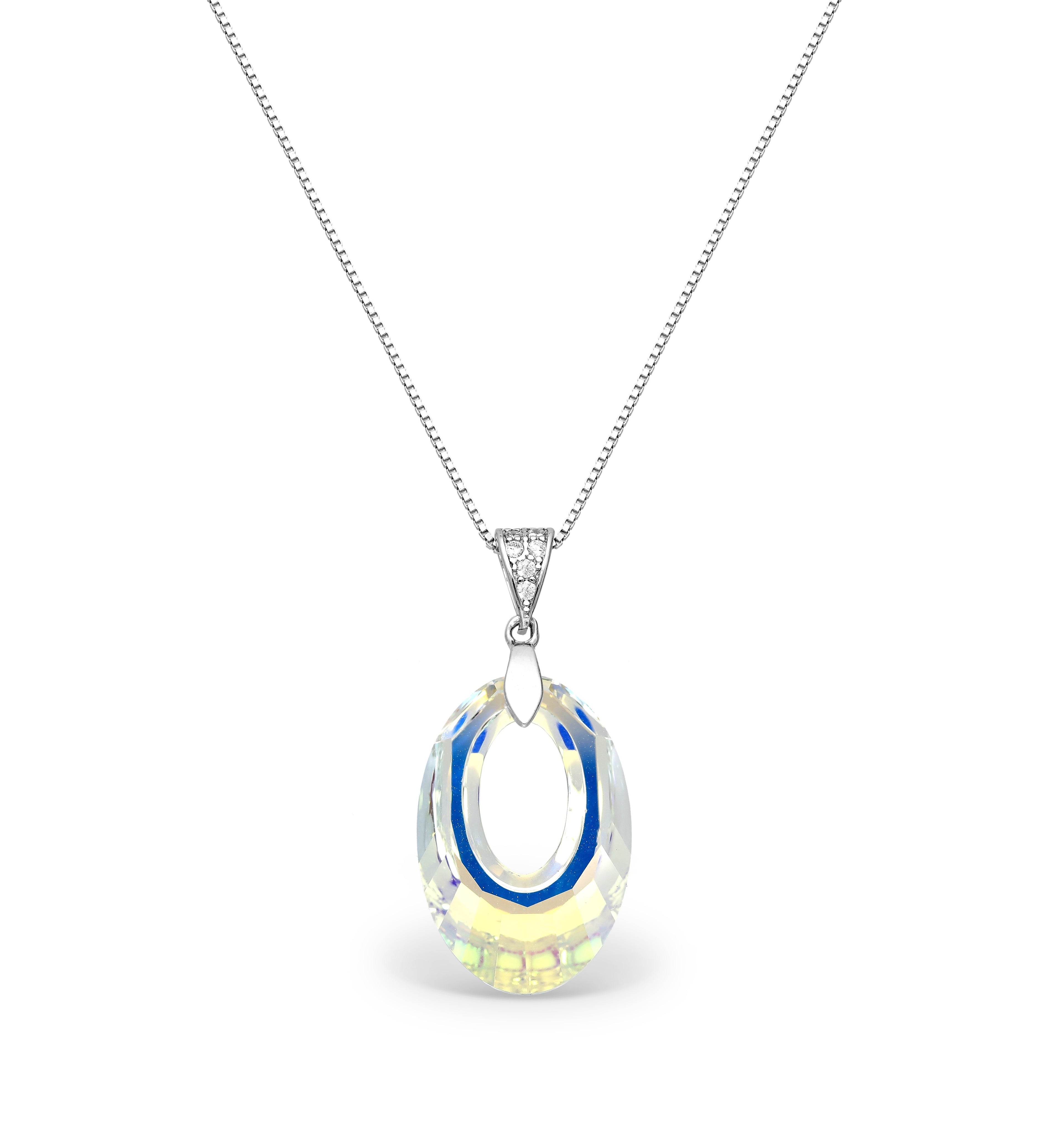925 Sterling Silver Austrian Necklace