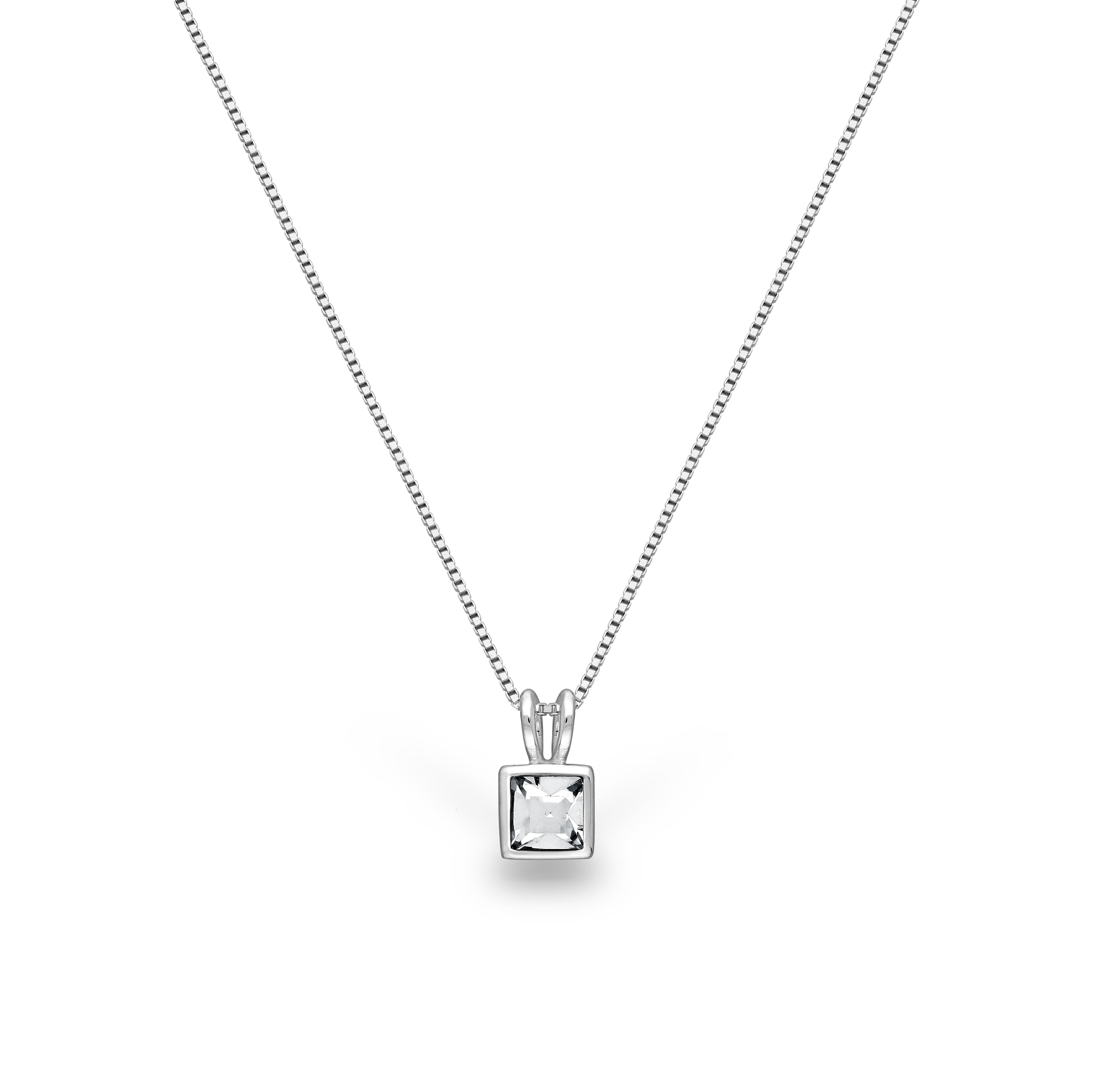 925 Sterling Silver Austrian Crystal Necklace