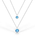 925 Sterling Silver Austrian Crystal Necklace