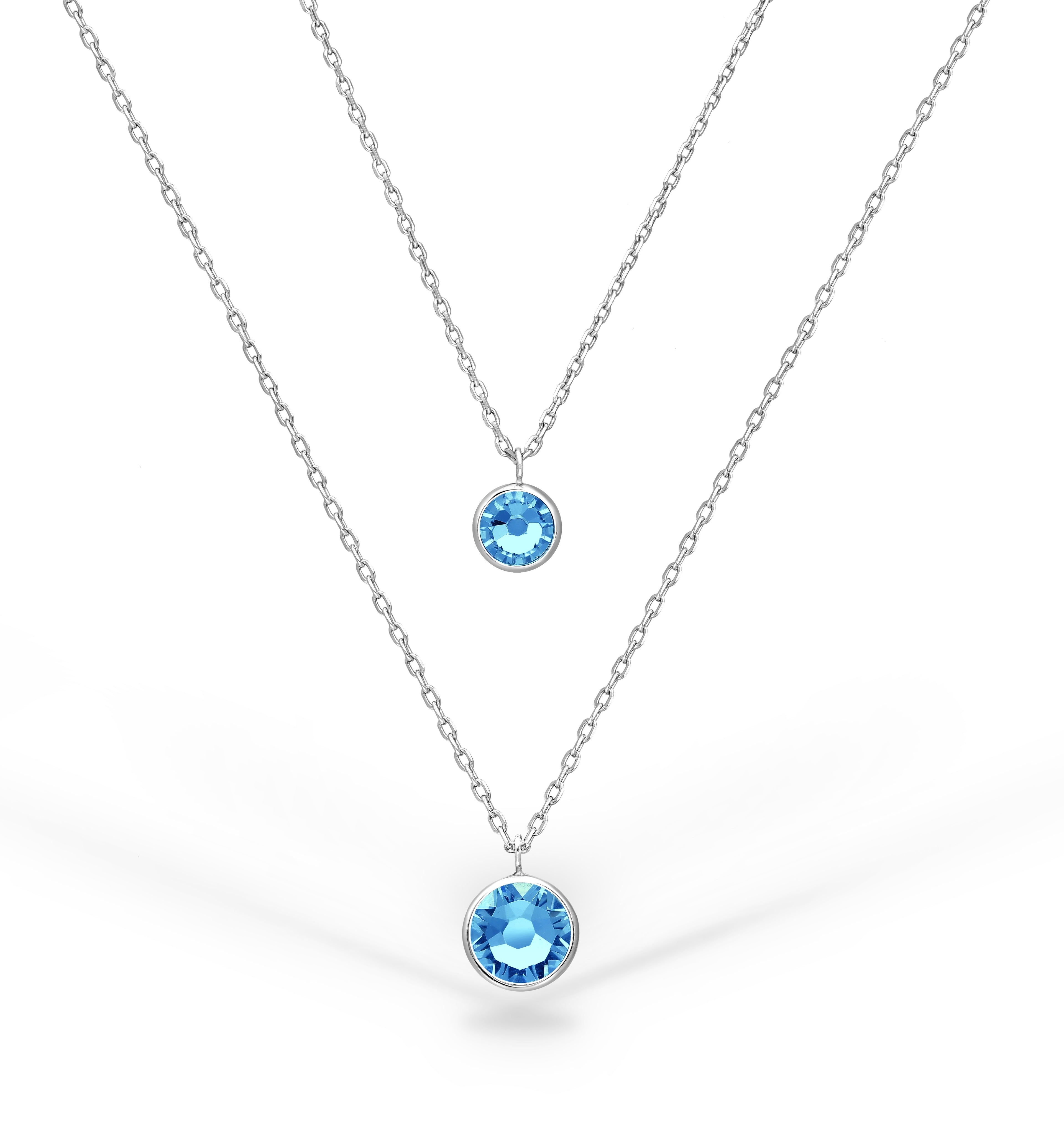 925 Sterling Silver Austrian Crystal Necklace