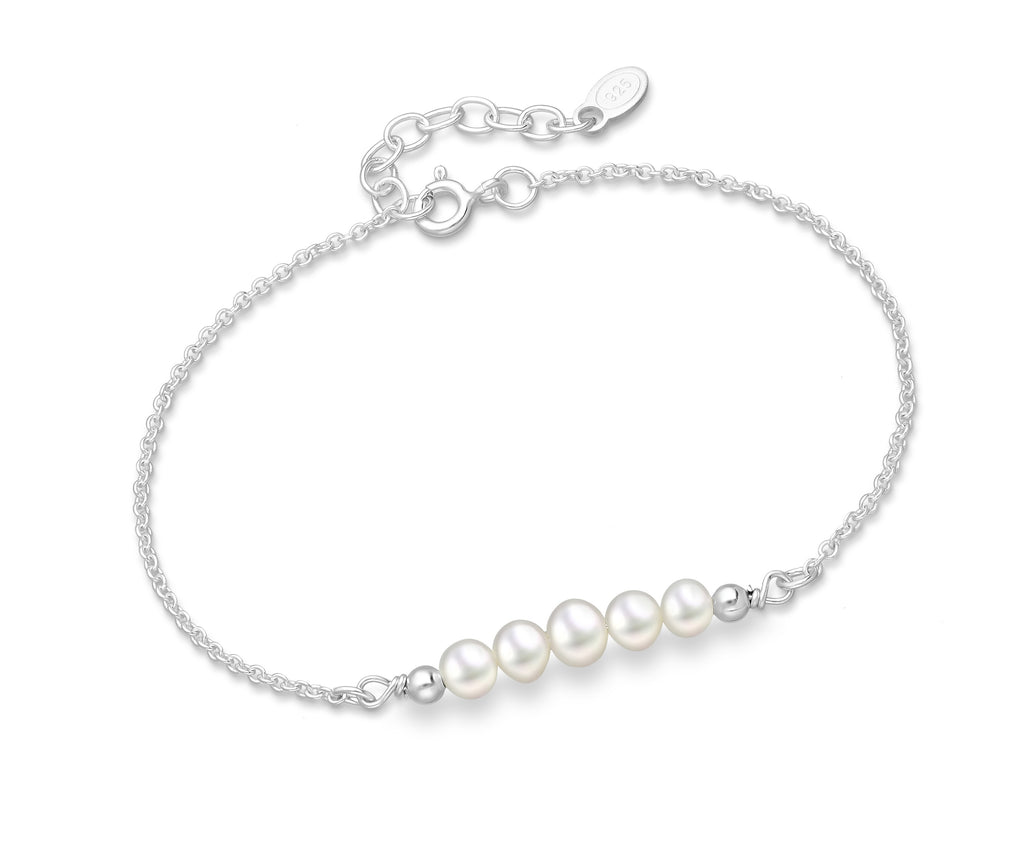 925 Sterling Silver Pearl Bracelet