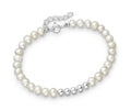 925 Sterling Silver Ball Pearl Bracelet