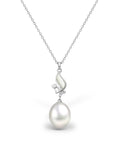 925 Sterling Silver Butterfly Pearl Necklace