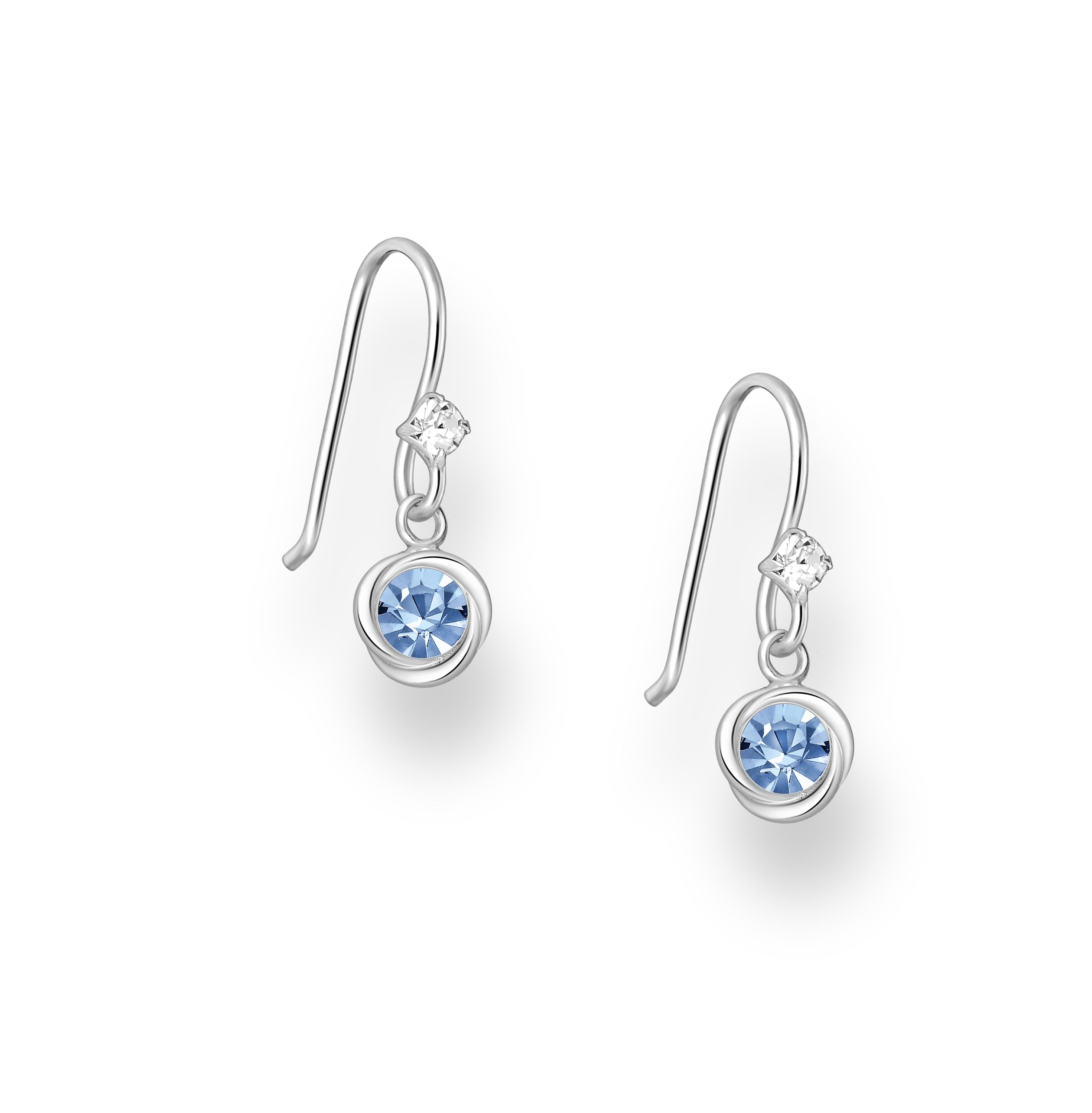 925 Sterling Silver Hook Crystal Earrings
