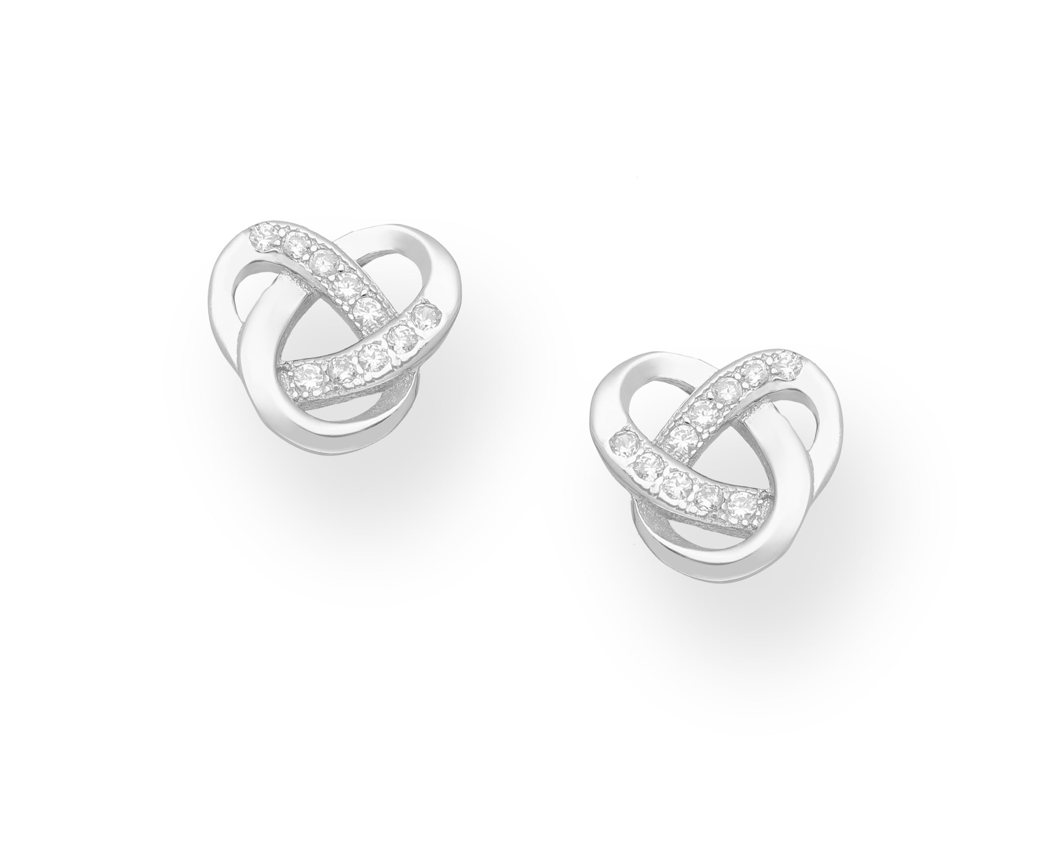 925 Sterling Silver Celtic Trinity Earrings