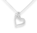 925 Sterling Silver Heart Links Pendant