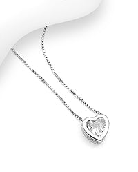 925 Sterling Silver Heart Necklace