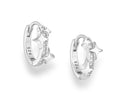 925 Sterling Silver Star Hoop Earrings