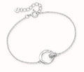 925 Sterling Silver Linked "Fall in Love" Bracelet