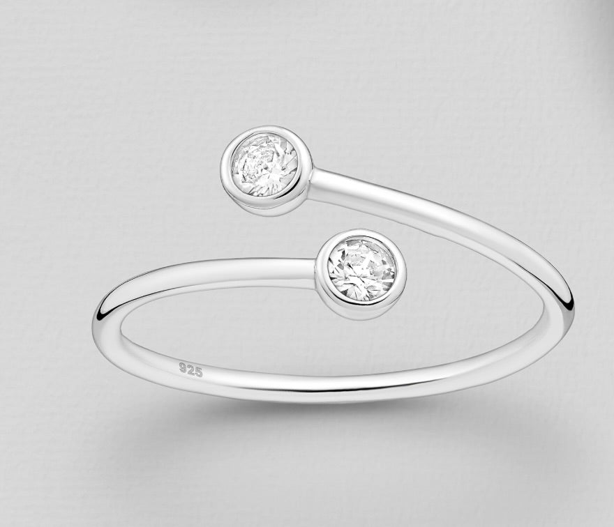 925 Sterling Silver Adjustable Ring