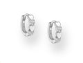 925 Sterling Silver Heart Hoop Earrings