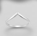 925 Sterling Silver Chevron Ring