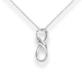 925 Sterling Silver Infinity "I love you forever" Pendant
