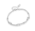 925 Sterling Silver Ball & Star Bracelet
