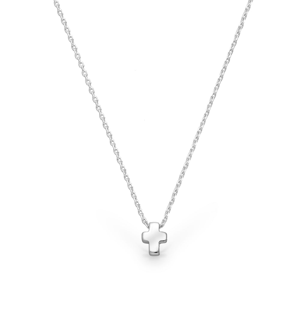 925 Sterling Silver Cross Charm Necklace
