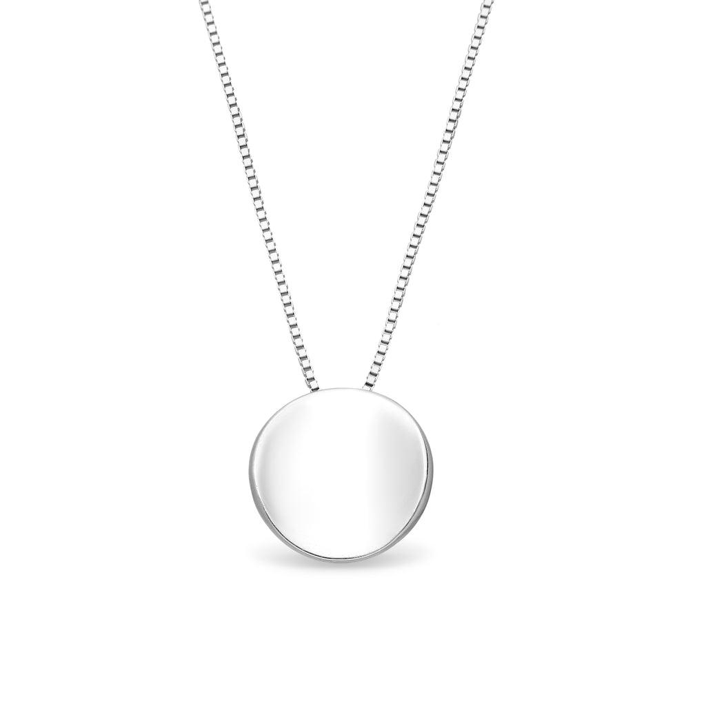 925 Sterling Silver Circle Necklace
