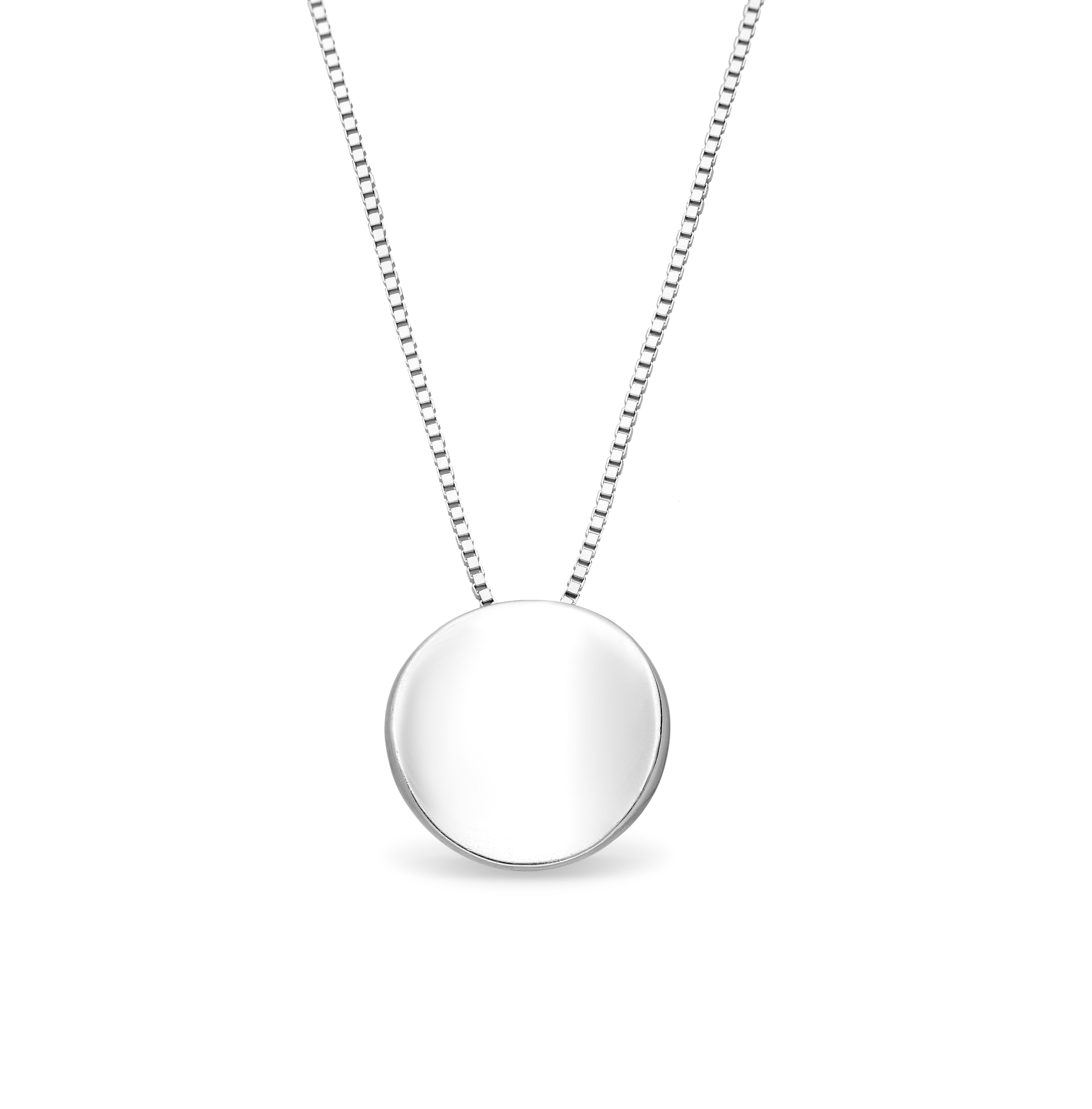 925 Sterling Silver Circle Necklace