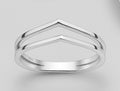 925 Sterling Silver Layered Ring