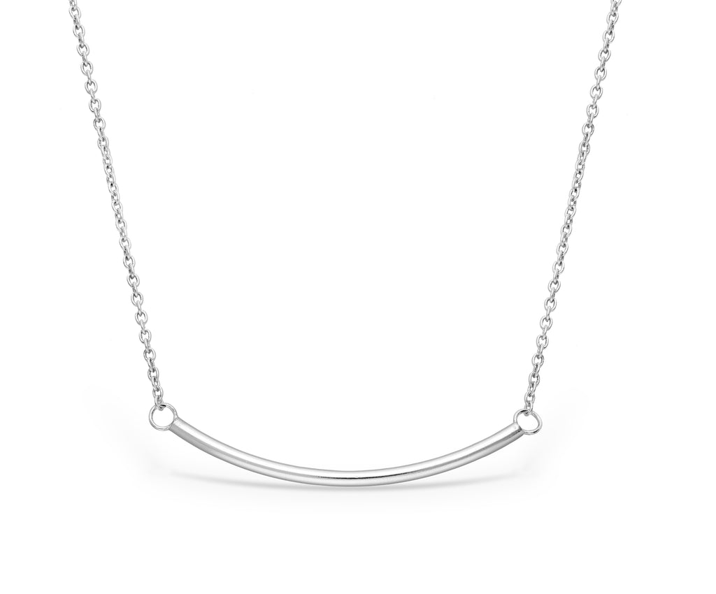 925 Sterling Silver Tube Necklace