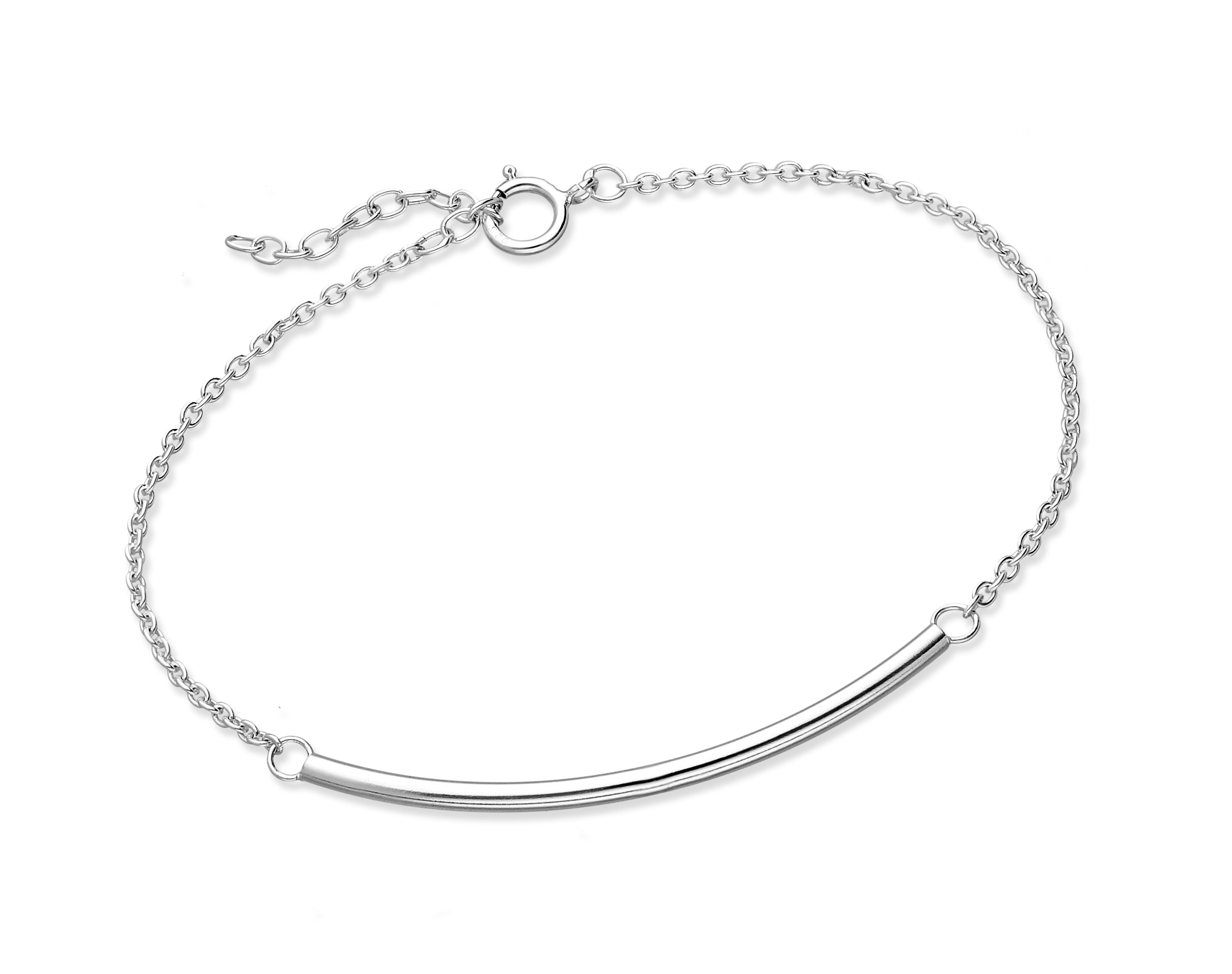 925 Sterling Silver Tube Bracelet