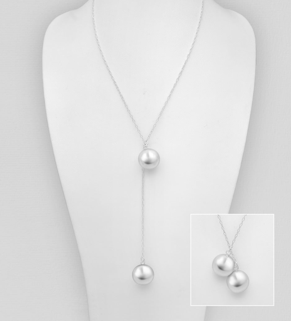 925 Sterling Silver Ball Necklace