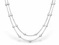 925 Sterling Silver Ball Layered Necklace