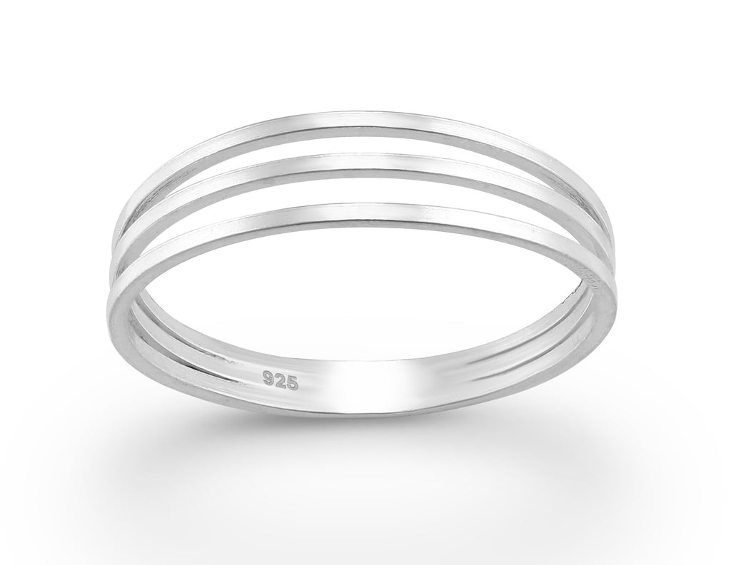 925 Sterling Silver Layered Ring