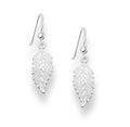 925 Sterling Silver Leaf Hook Earrings