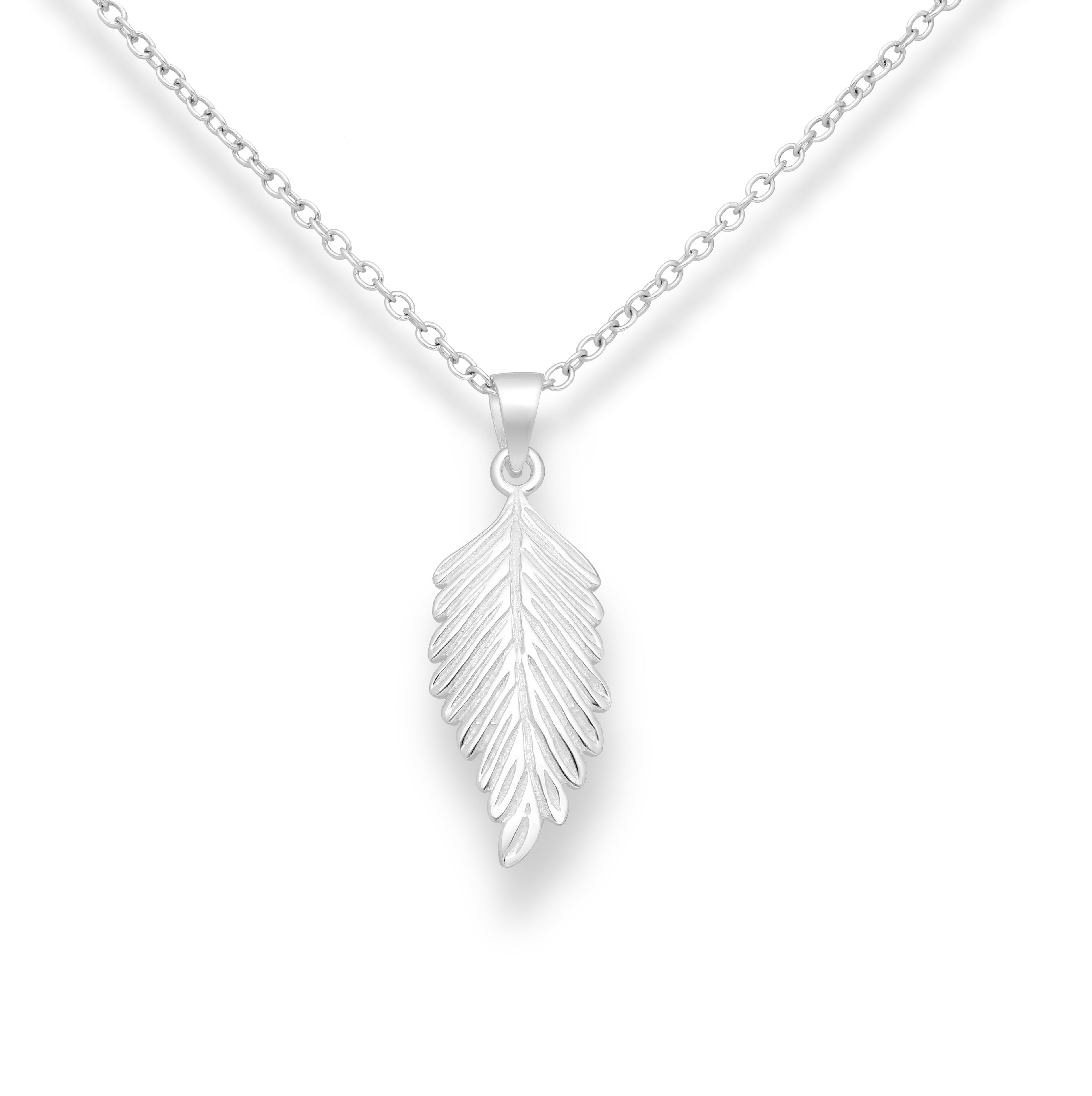 925 Sterling Silver Leaf Pendant