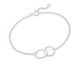 925 Sterling Silver Circle Links Bracelet