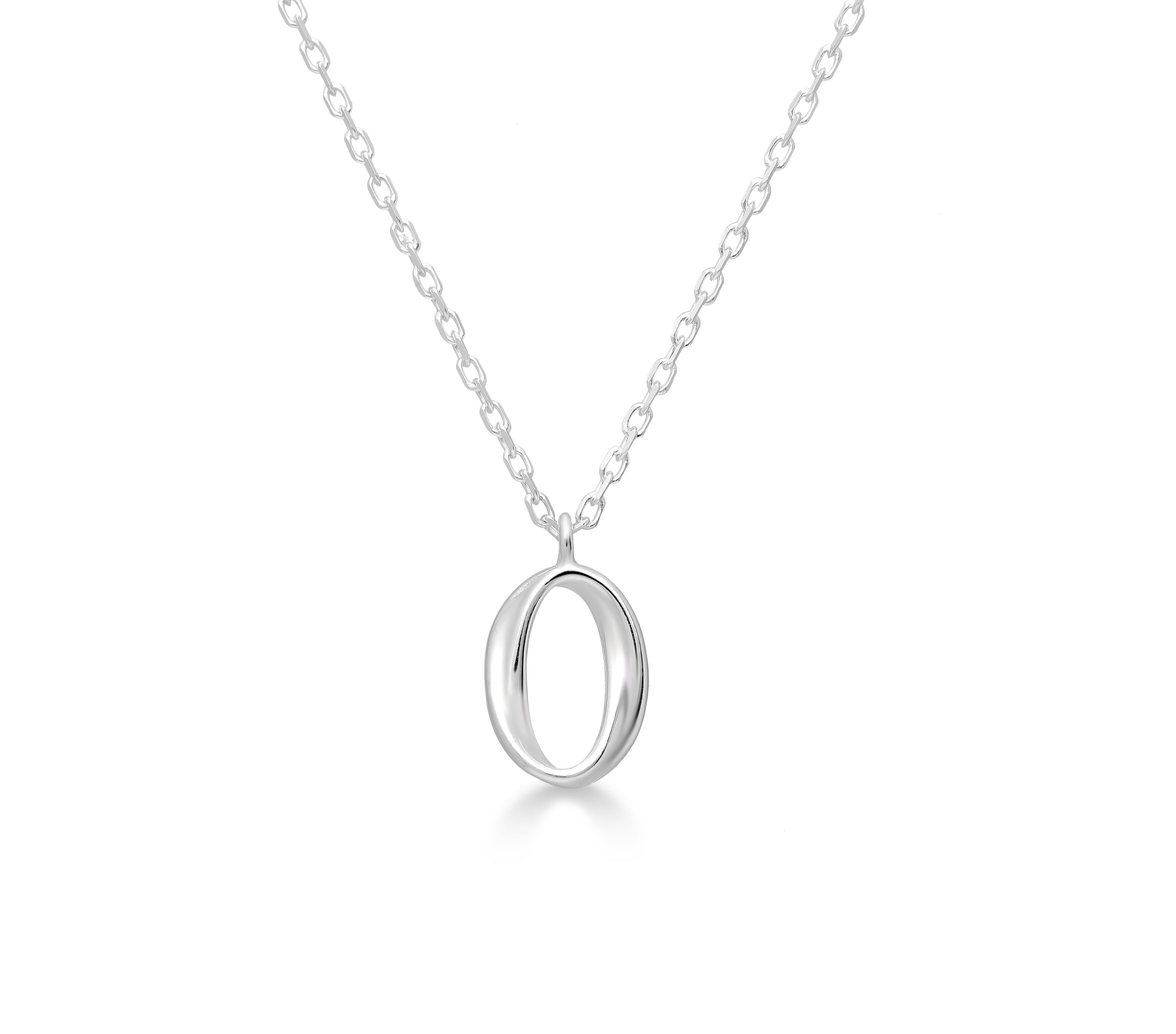 925 Sterling Silver Oval Necklace