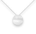 925 Sterling Silver Matte Circle Pendant