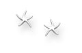 925 Sterling Silver Oxidized Starfish Push-Back Earrings