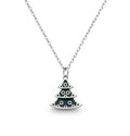 925 Sterling Silver Christmas Tree Necklace