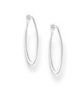 925 Sterling Silver Hinged-Back Hoop Earrings