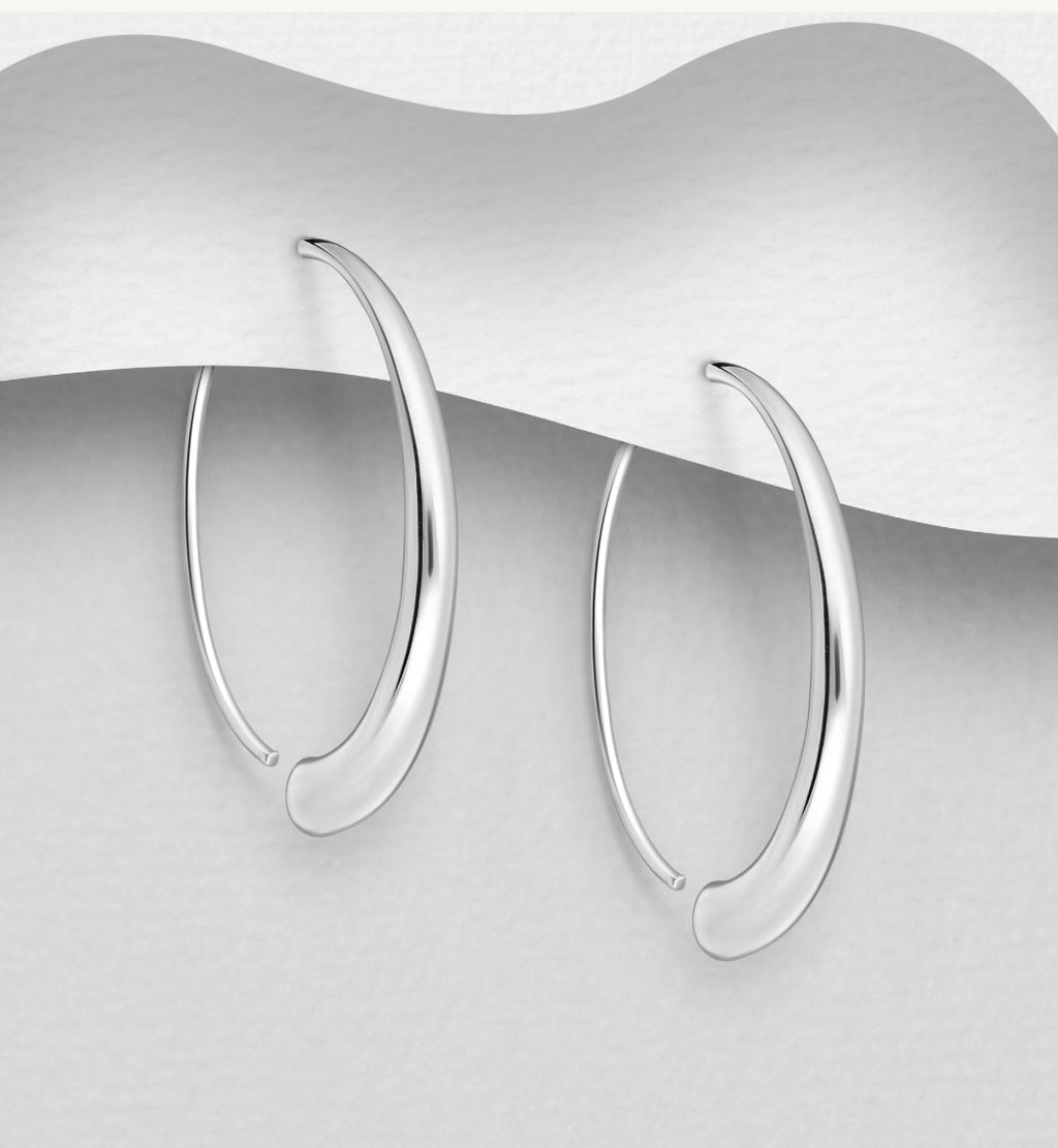 925 Sterling Silver Hook Earrings