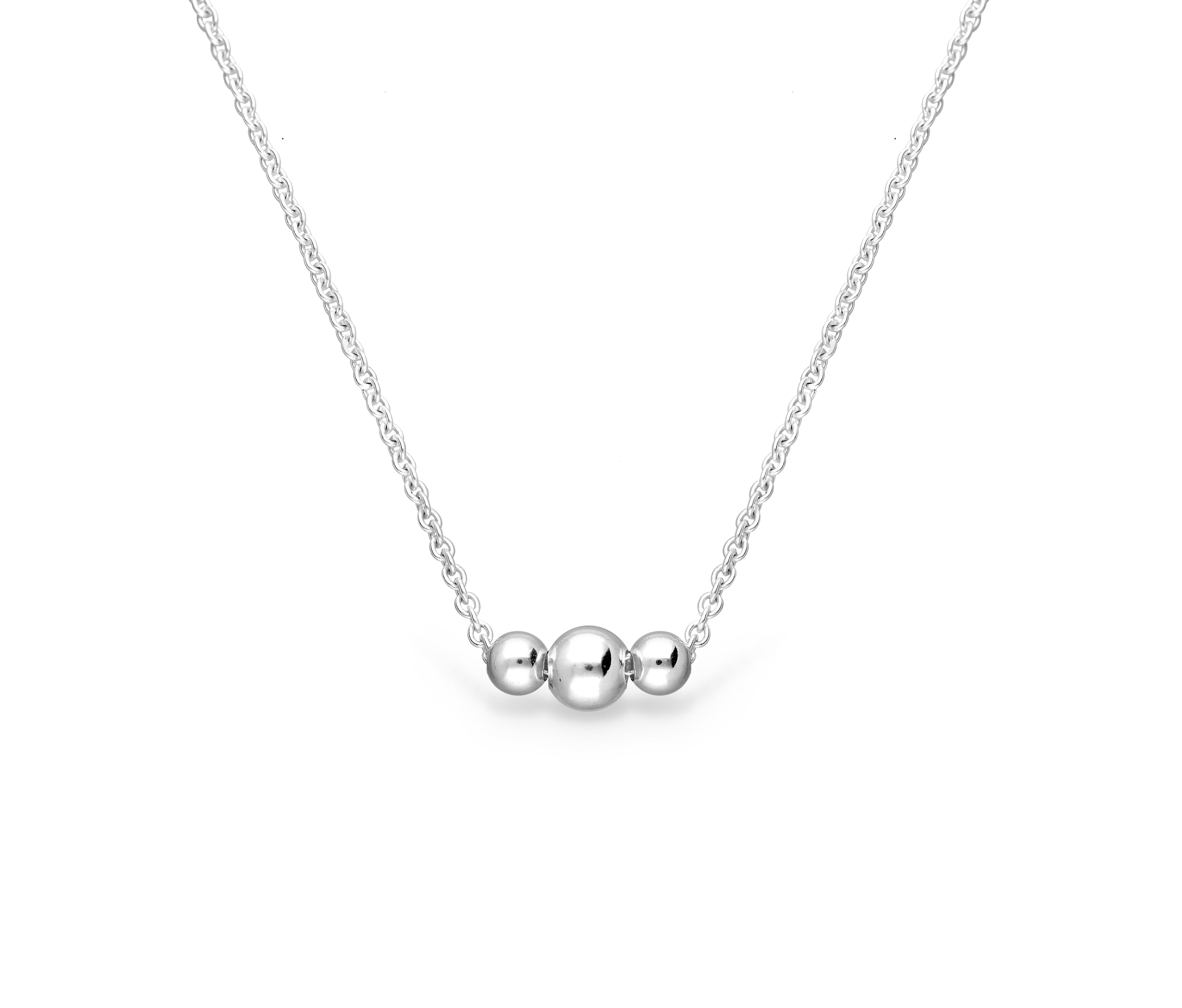 925 Sterling Silver Ball Necklace